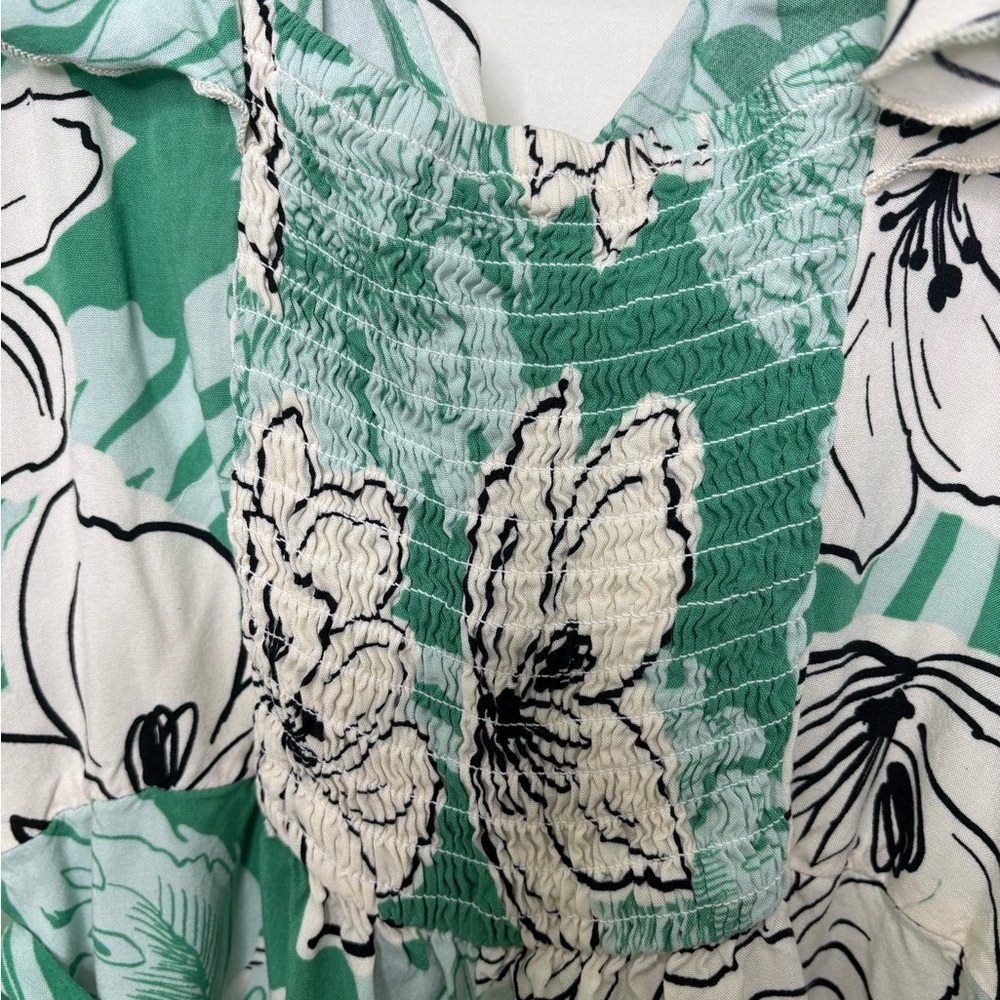 Luxology Teal Floral Jumpsuit - Picture 8 of 10